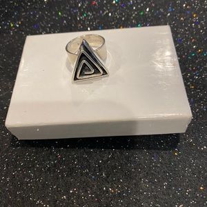 Silver Triangle Ring